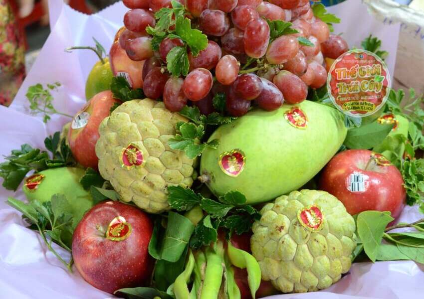 Mâm quả cưới đẹp cần có sự đa dạng từ nhiều loại trái cây
